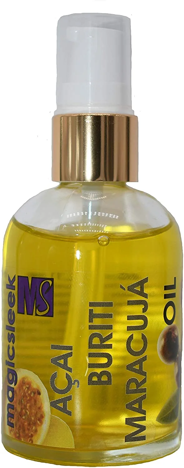 2 Pack of NEW - Magic Sleek Nutrient-Rich Acai Oil | Maracuja, Buriti & Tropical Fruit Extracts Derived from Amazon Rainforest | 60ml/each