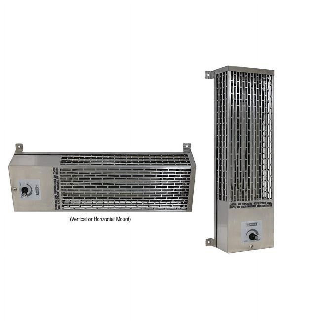 120V 1000W Pumphouse Heater, Stainless Steel