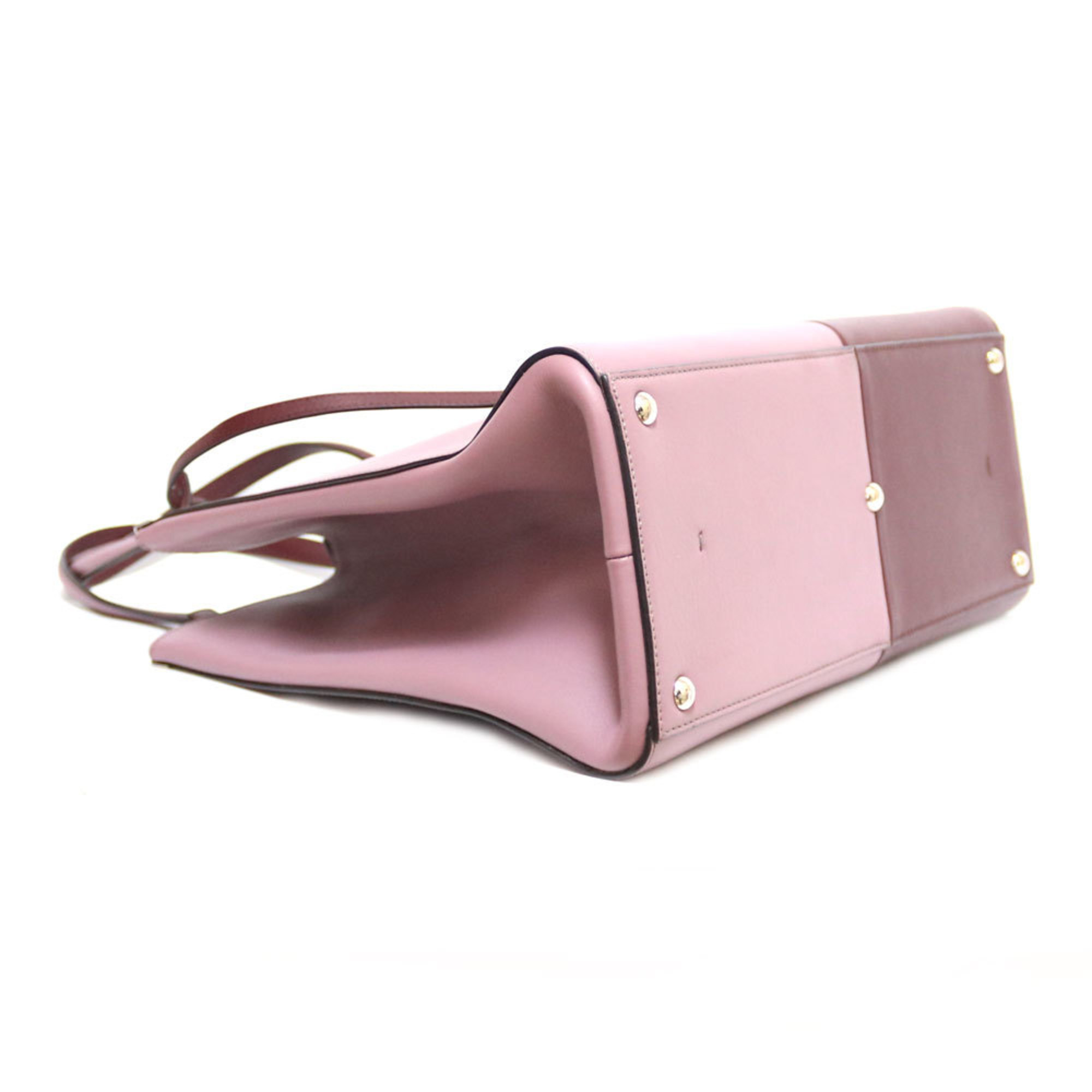 Pre-Owned FENDI Fendi Shoulder Bag Pink Women's Leather (Fair)