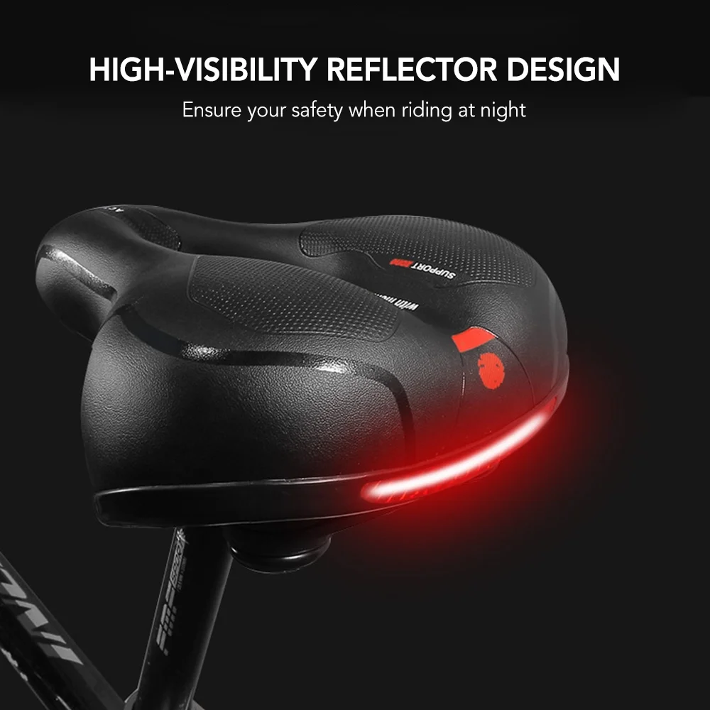Spirastell Bike Saddle,Saddle Dual Soft Waterproof MTB Bike seat Breathable Saddle Dual Seat Breathable Saddle Dual Soft Seat MTB Bike Seat Bike Seat Breathable Soft Seat Cushion YUBZ HUIOP mewmewcat