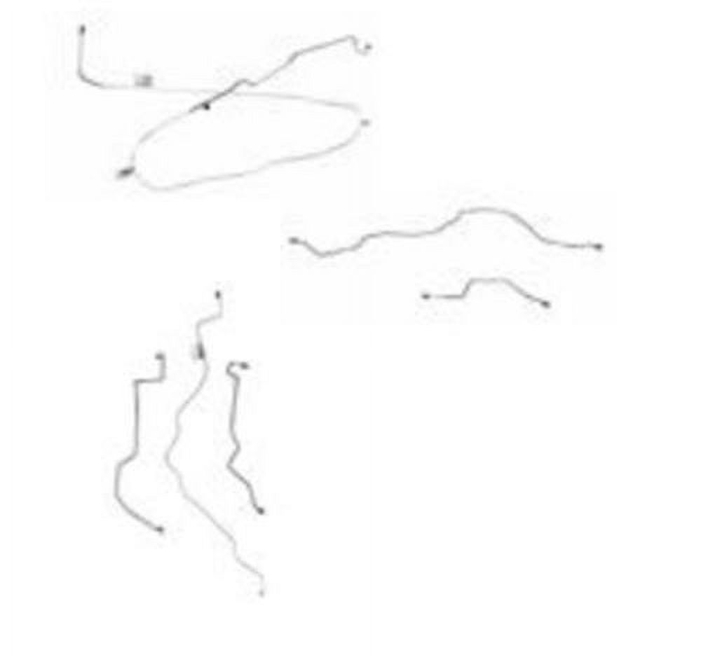 90-96 Ford F-150 Reg Cab / Long Bed Complete Brake Line Kit; Stainless-CBK0193SS