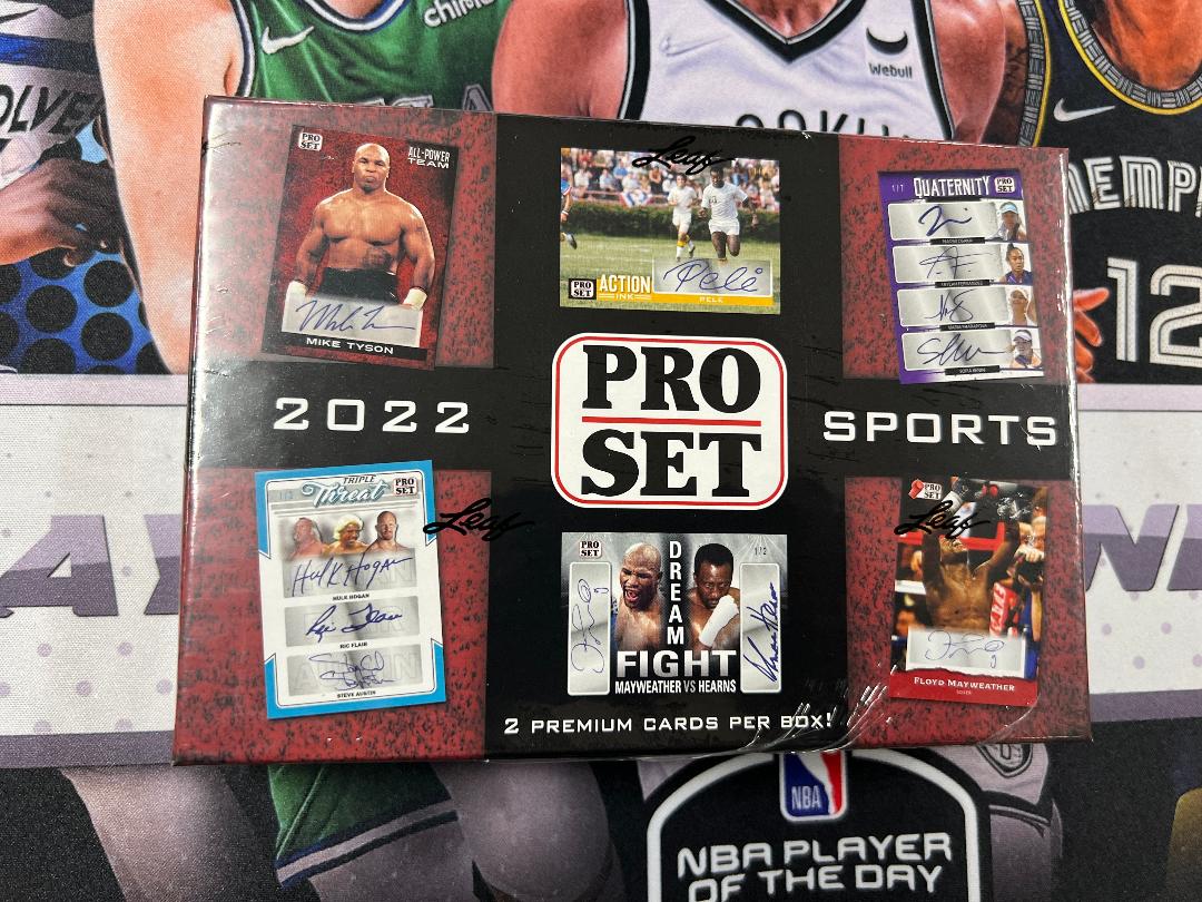 2022 Leaf Pro Set Sports Hobby Box - Factory Sealed - 2 Autographs Per Box On Average