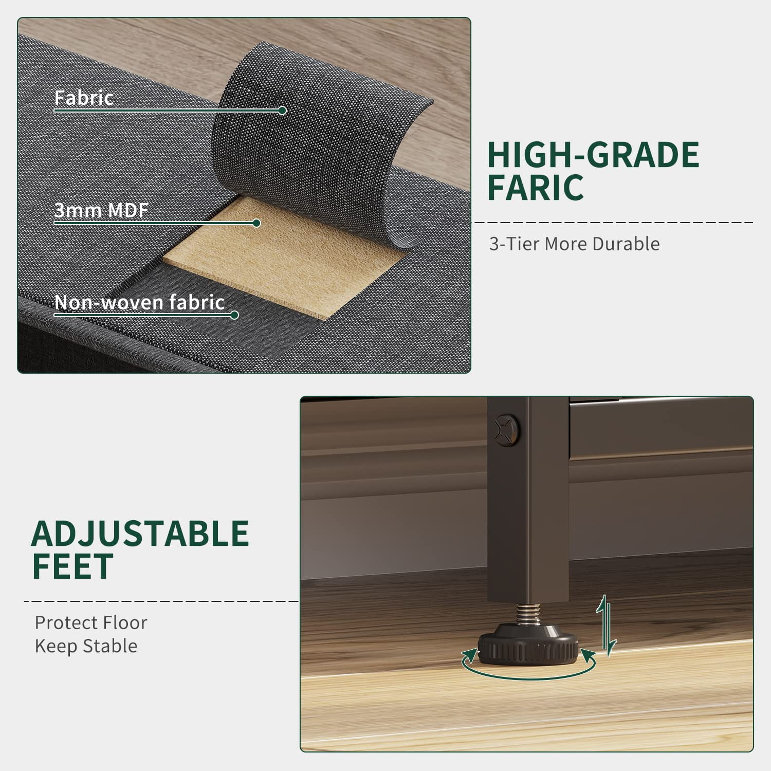 Dresser for Bedroom with 12 Drawer, Dressers & Chests of Drawers for Hallway, Entryway, Storage Organizer Unit with Fabric, Sturdy Metal Frame, Wood Tabletop, Easy Pull Handle… (Gray)