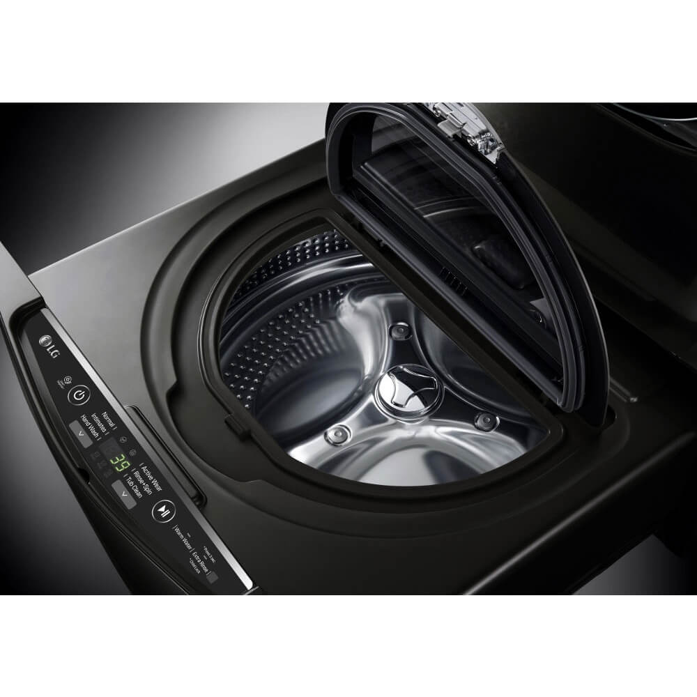 LG WD100CK 1.0 Cu. Ft. Black Stainless SideKick Pedestal Washer