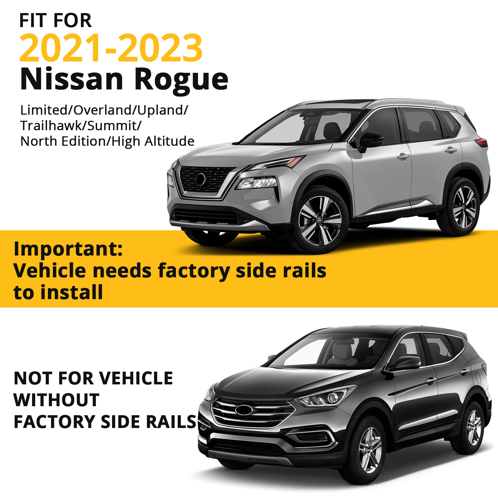 Homhougo—Top Rack Black Crossbar Compatible, 165 LB Upgraded Luggage Rack Crossbar, Easy To Carry Cargo Canoe Kayak Load Bike