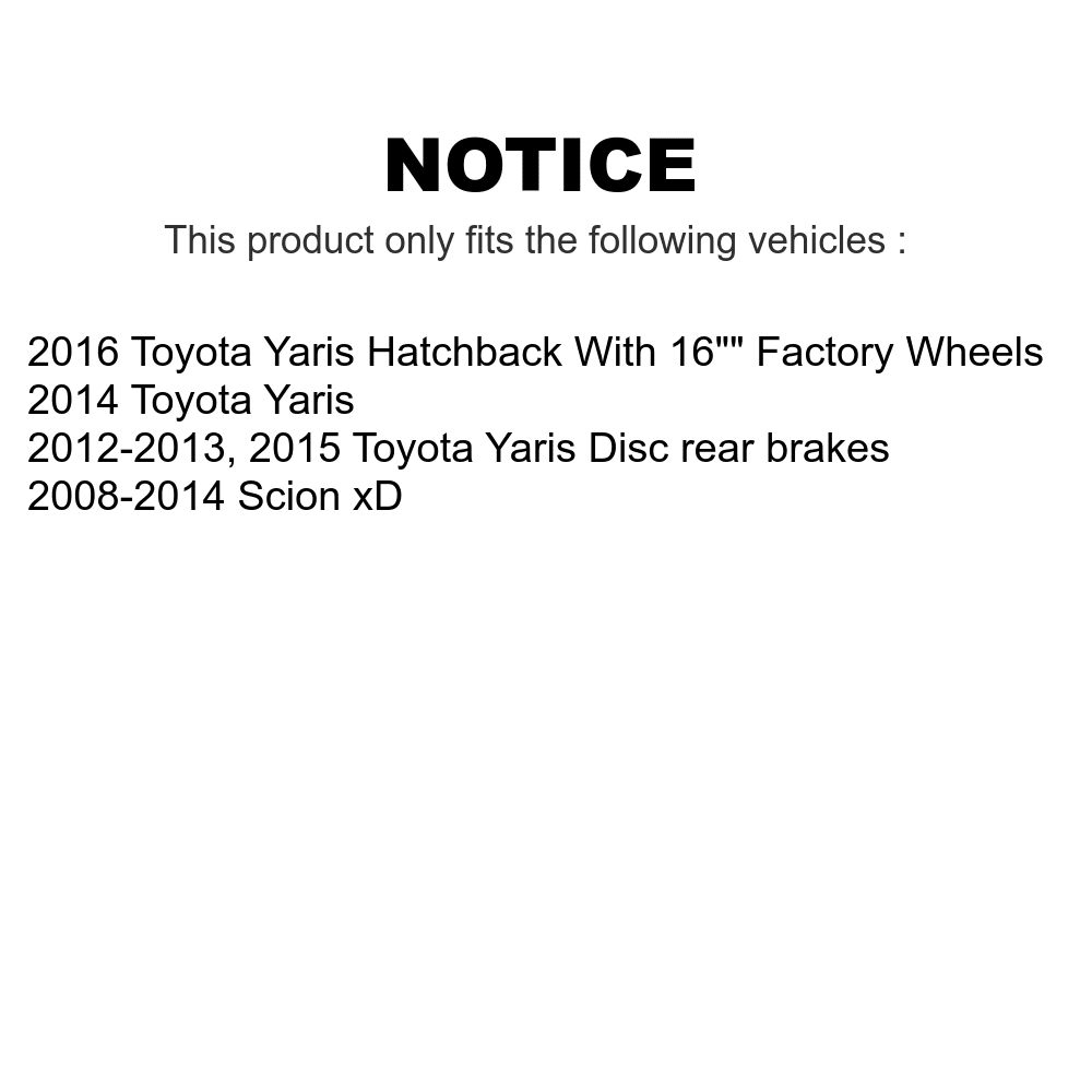 Transit Auto - Front Wheel Bearing And Tie Rod End Kit For Toyota Yaris Scion xD K7T-100059