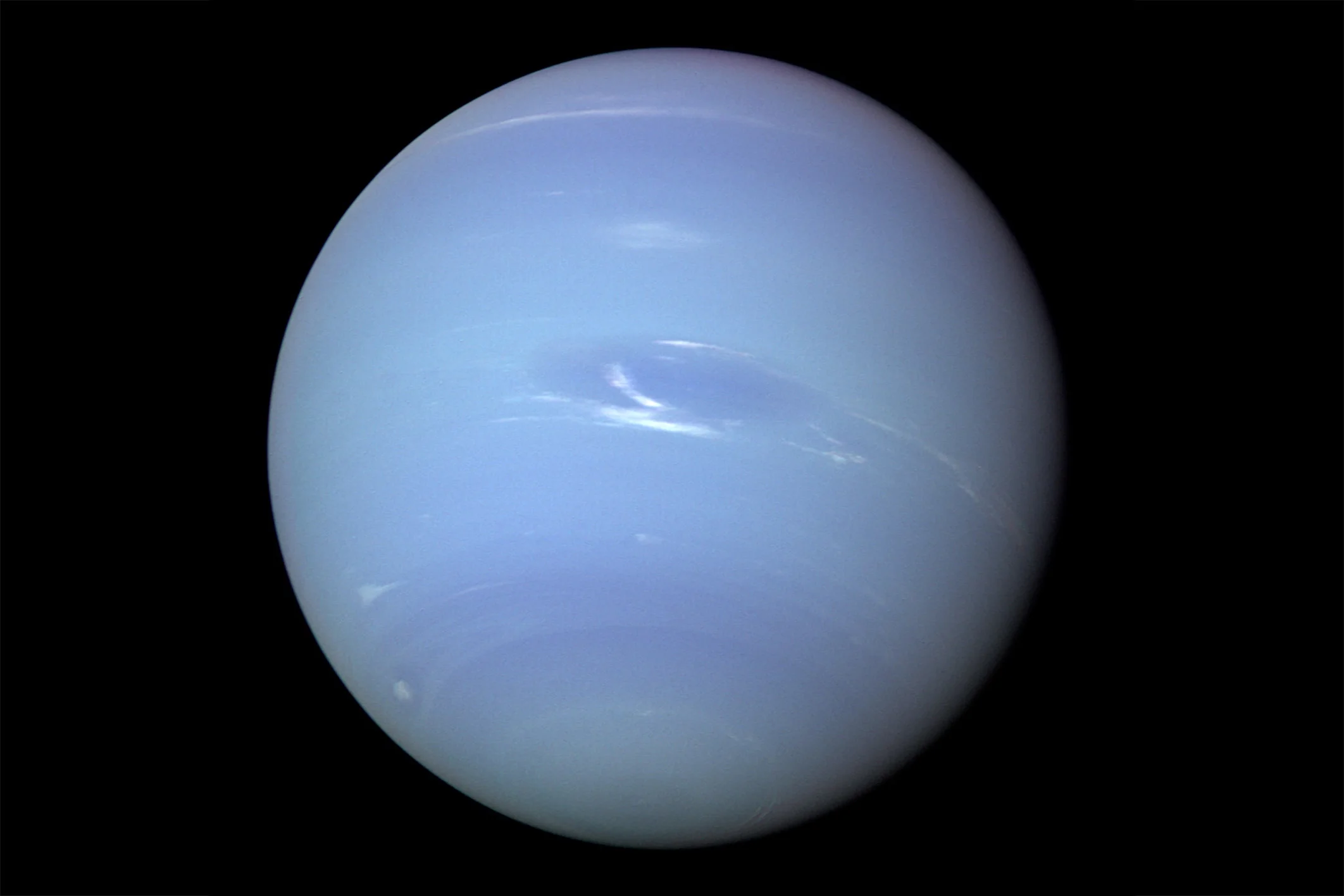 24x36 gallery poster, Voyager 2 image of Neptune