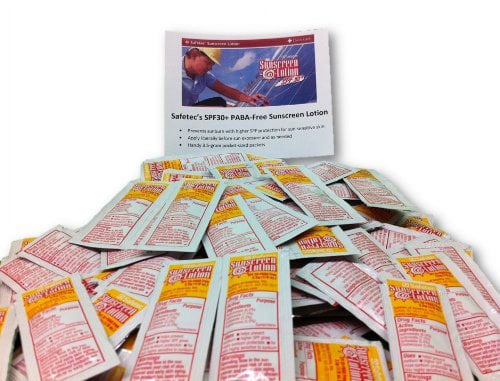 Sunscreen Lotion 100 Packets SPF30+ and PABA-Free