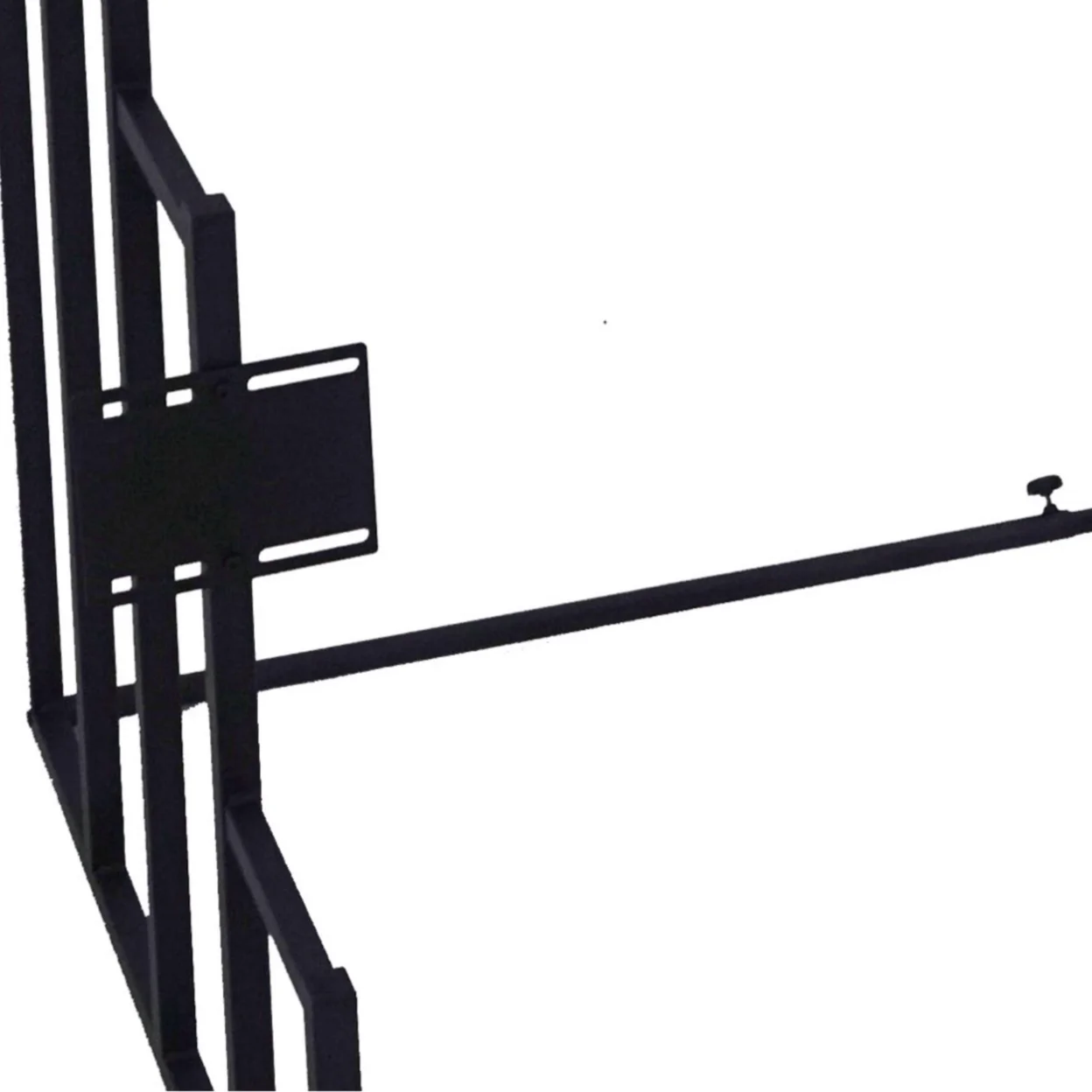 Convertible Design Metal Display Headboard Rack Black- Saltoro Sherpi