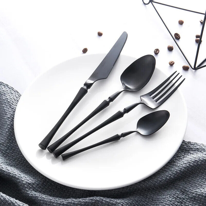 Stainless Steel Cutlery Set Gold Dinnerware Set Food Tableware Dinnerwares