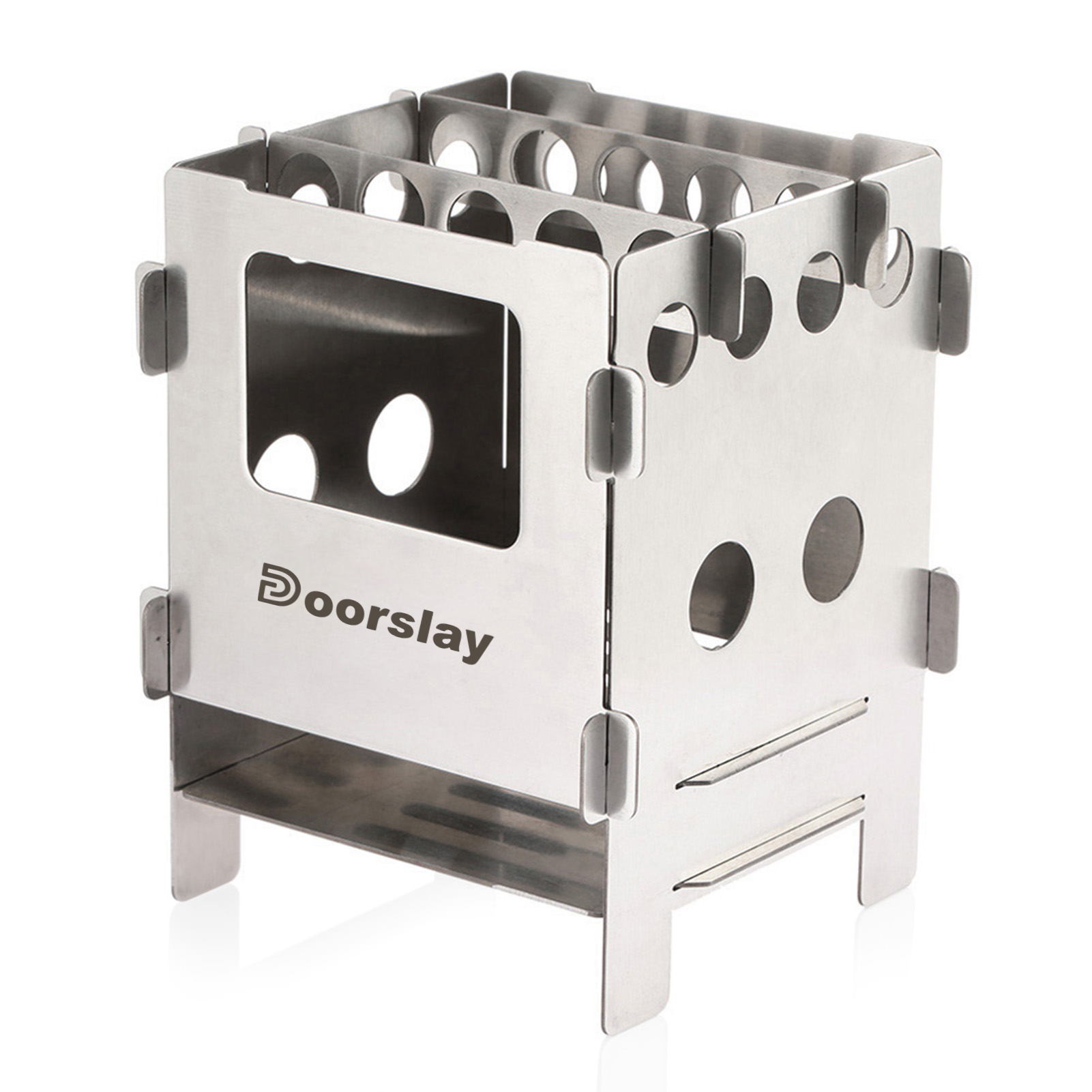 Doorslay Stove,Stove Pocket Stove Stainless SteelPicnic Steel Wood Portable Wood Stove Huiop