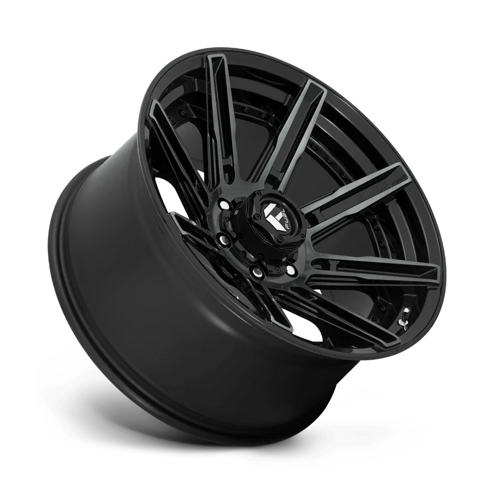 Fuel 1PC Aluminum Rim D708 ROGUE 20X10in Gloss Machined Double Dark Tint Finish, D70820008447