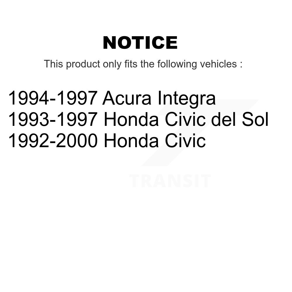 Transit Auto - Front Right (Passenger) Steering Tie Rod End & Boot Kit For Honda Civic Acura Integra del Sol K7B-100084