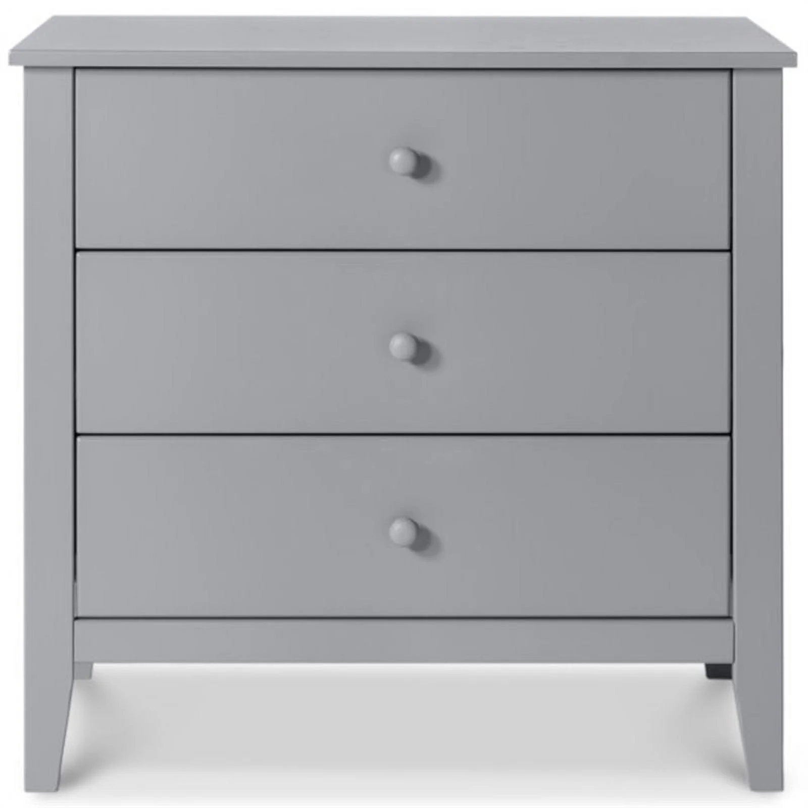 4-in-1 Convertible Crib and Dresser with Removable Changing Tray Set in Gray