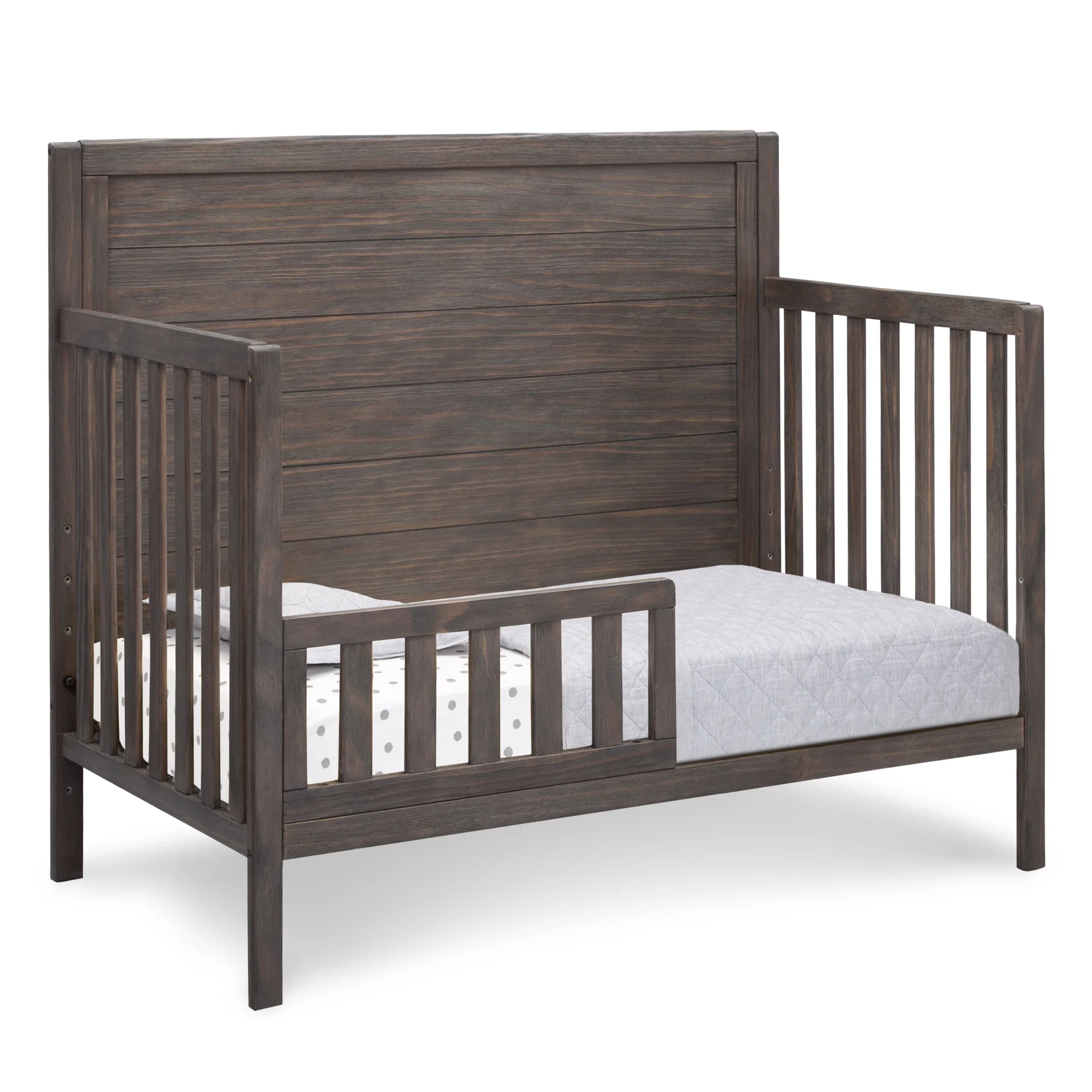 Delta Children Cambridge Mix and Match 4-in-1 Convertible Baby Crib,, Rustic Grey