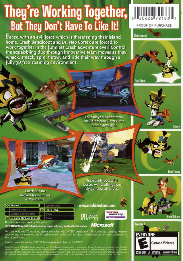 Crash Twinsanity - Xbox
