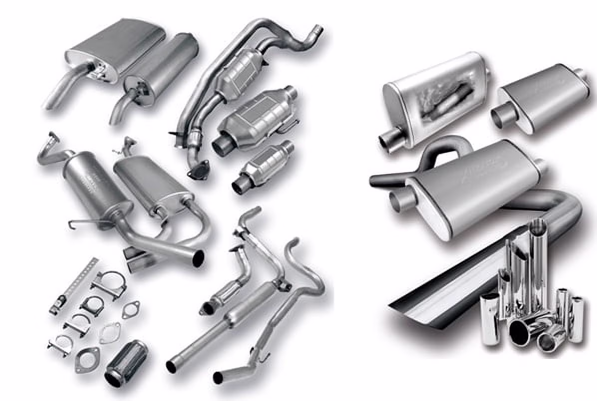 AP Exhaust Exhaust Muffler Assembly AU22107 Fits select: 2001-2003 AUDI TT QUATTRO, 2004 AUDI TT 3.2 QUATTRO