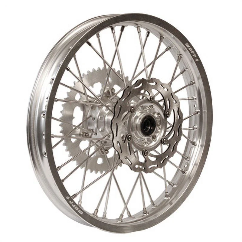 Warp 9 Rim - Front 36 Spoke Hole, 21 x 1.6 Silver For KAWASAKI KDX250 1991-1994