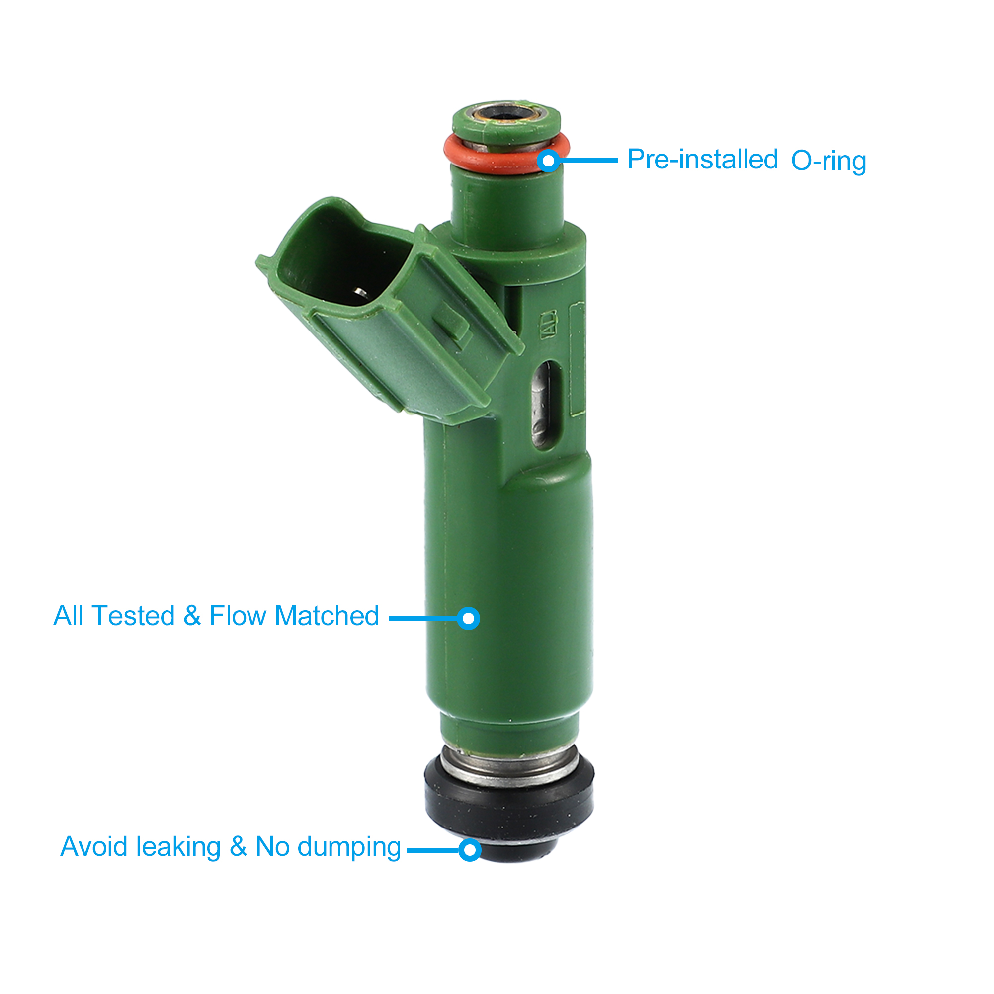 Unique Bargains 4 Pcs 195500-3660 23209-22040 Car Vehicle Petrol Fuel Injector Nozzle for Toyota Celica 1.8L 2000-2005