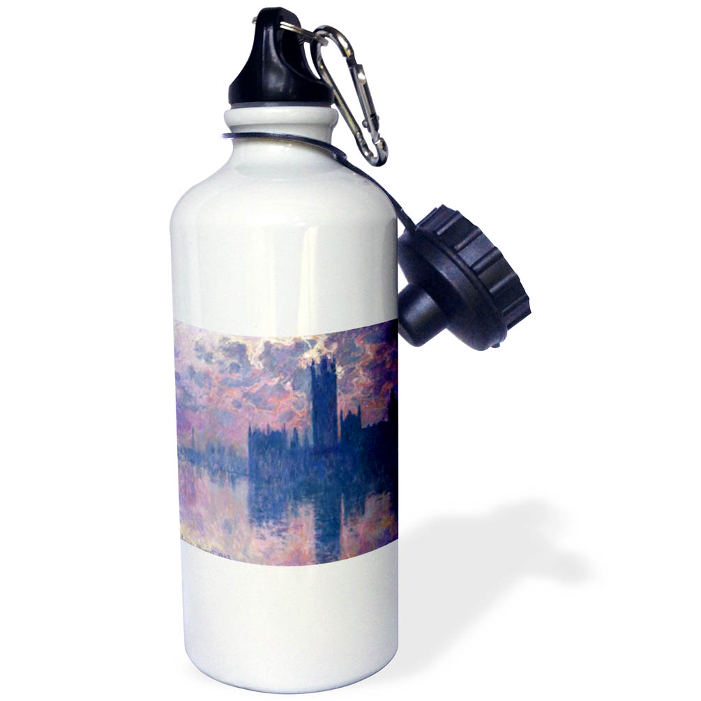 Claude Monet House Of Parliament 21 oz Sports Water Bottle wb-48189-1