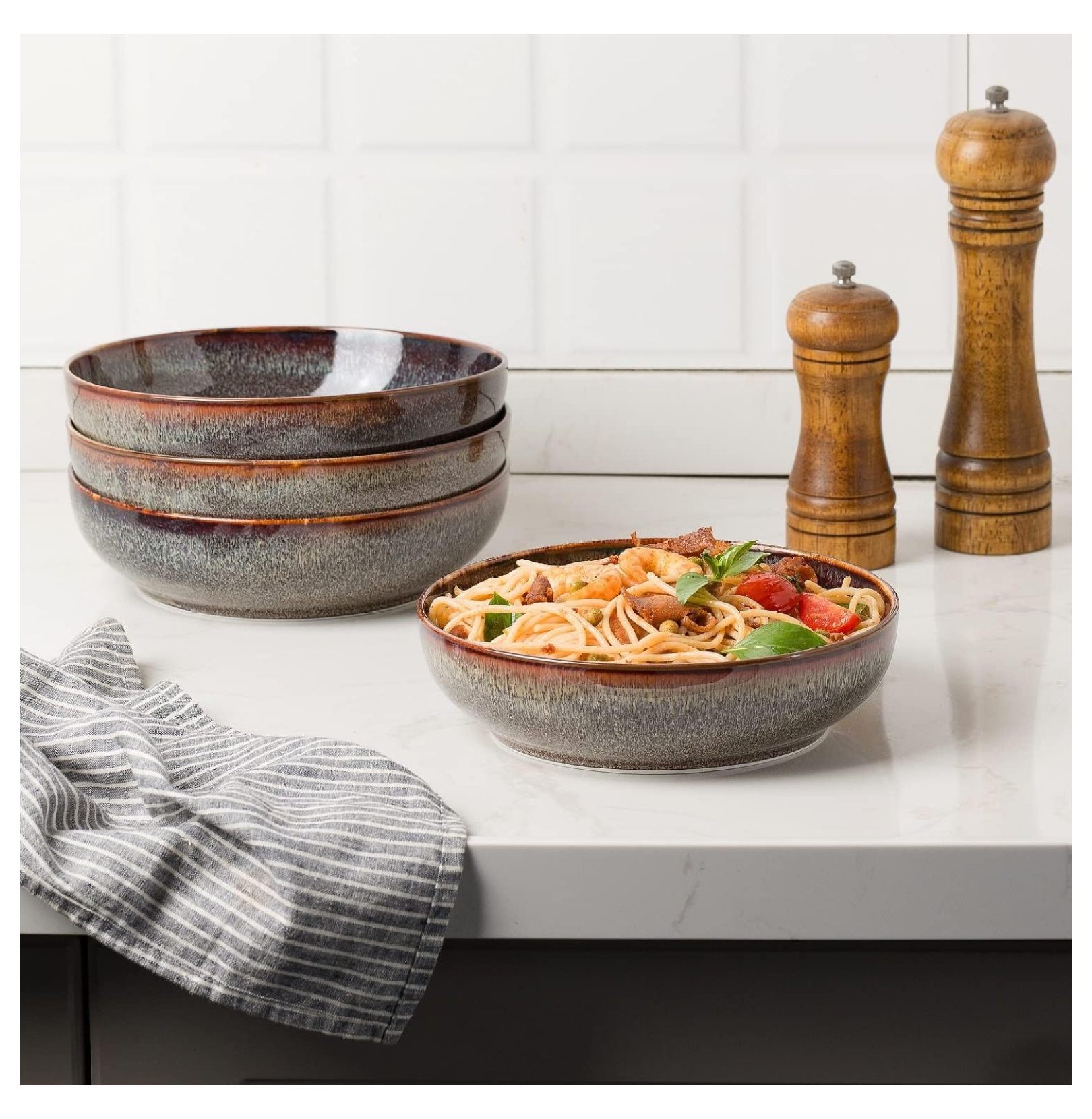 30oz Pasta bowls set - 8