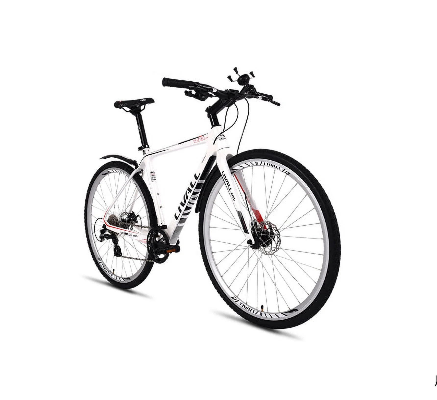 Livall O2 Alps 8Sp Smart Road Bike Bicycle Outdoor Sport & Recreation - Medium, White (51.5CM)