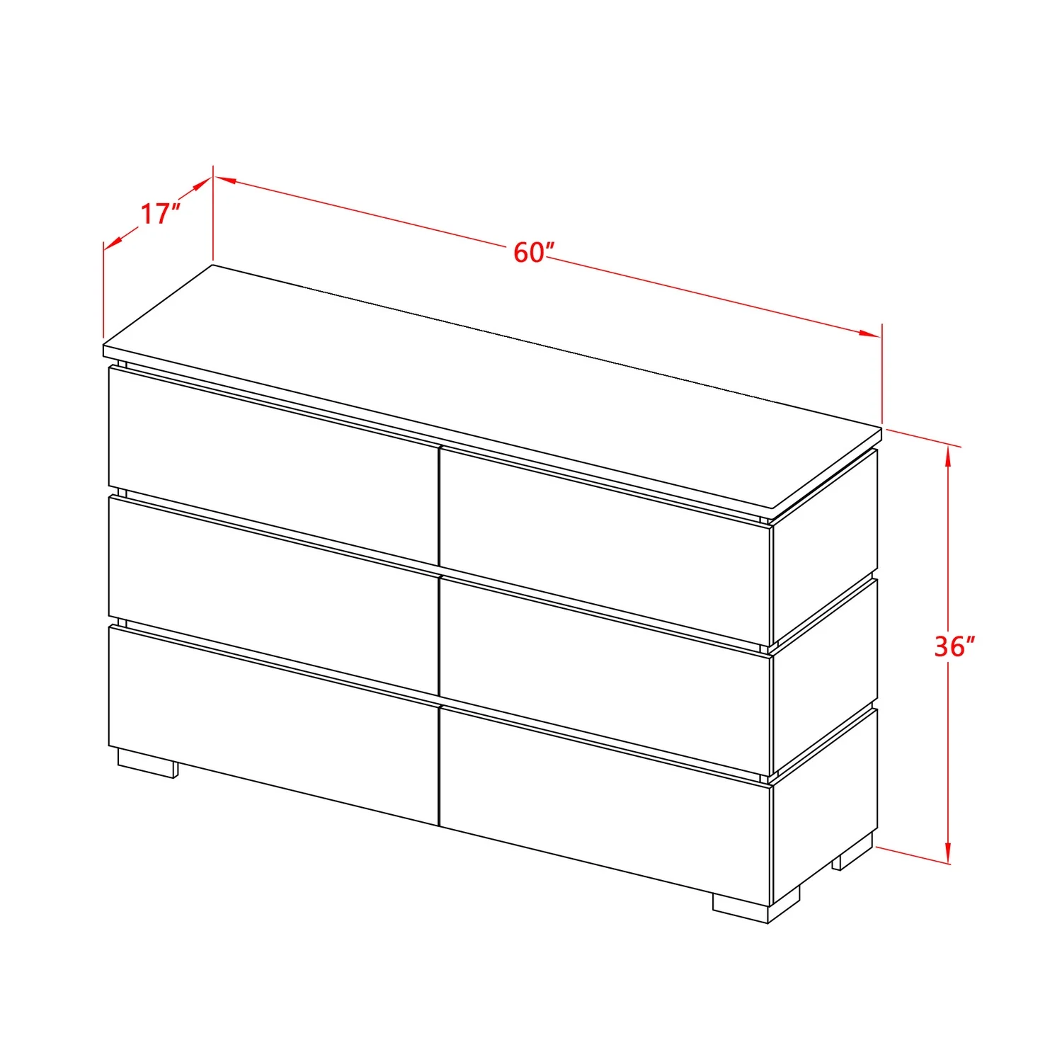 East West Furniture Savona Dresser and Mirror in Antique Gray Finish