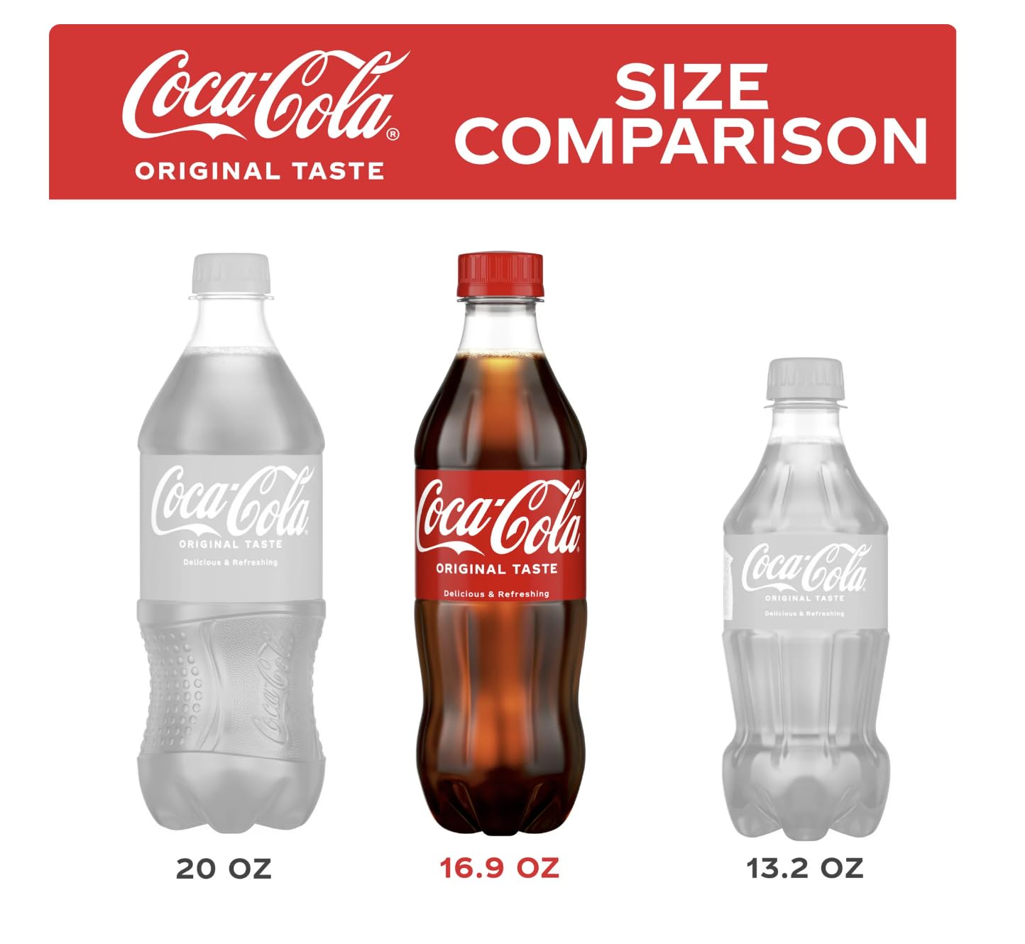 Coke Soda 20Oz Bottles (Pack Of 16, Total Of 320 Fl Oz)