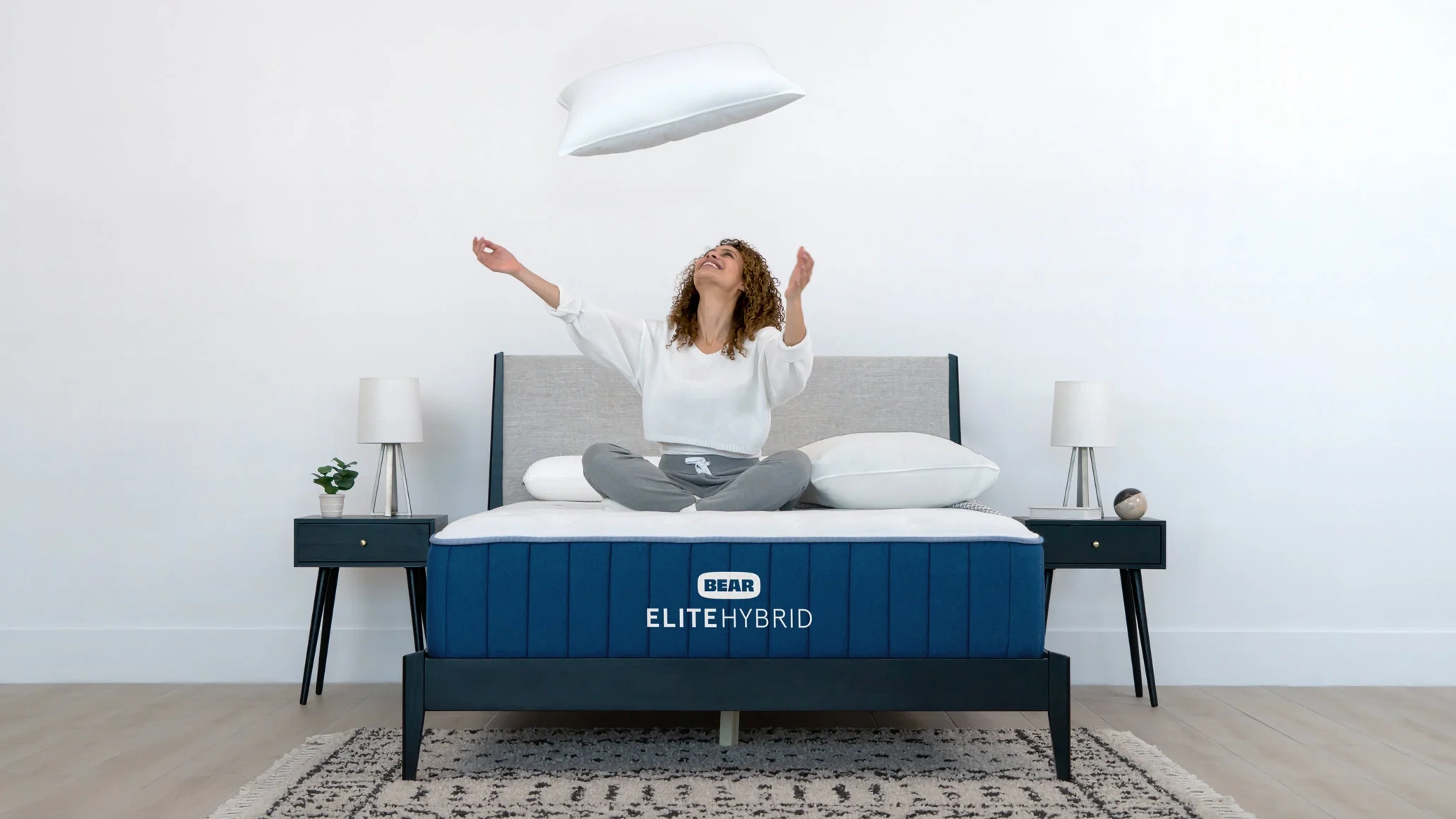 Bear Mattress Elite Hybrid - Queen, Firm, With 2 Free Pillows