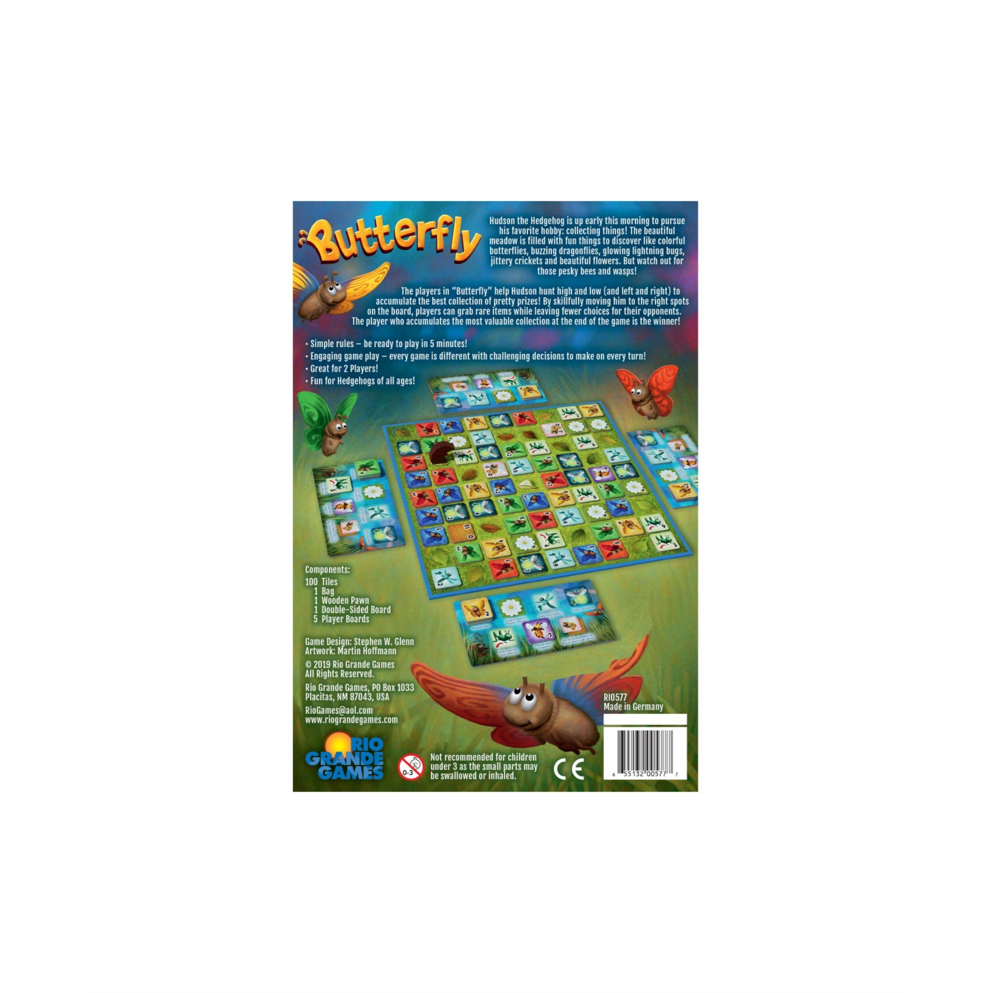 Rio Grande Games Butterfly - Set Collecting Game for 2-5 Players