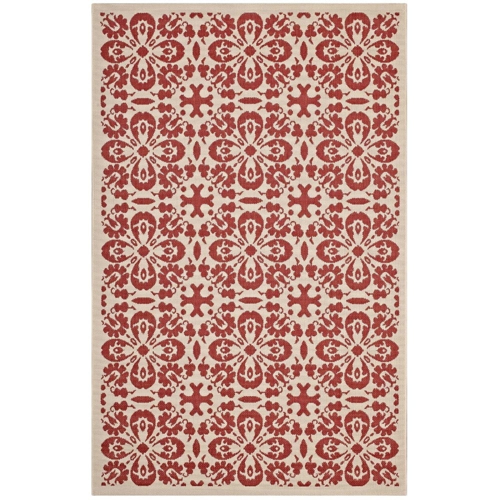 Ariana Vintage Floral Trellis 8x10 Indoor and Outdoor Area Rug R-1142D-810