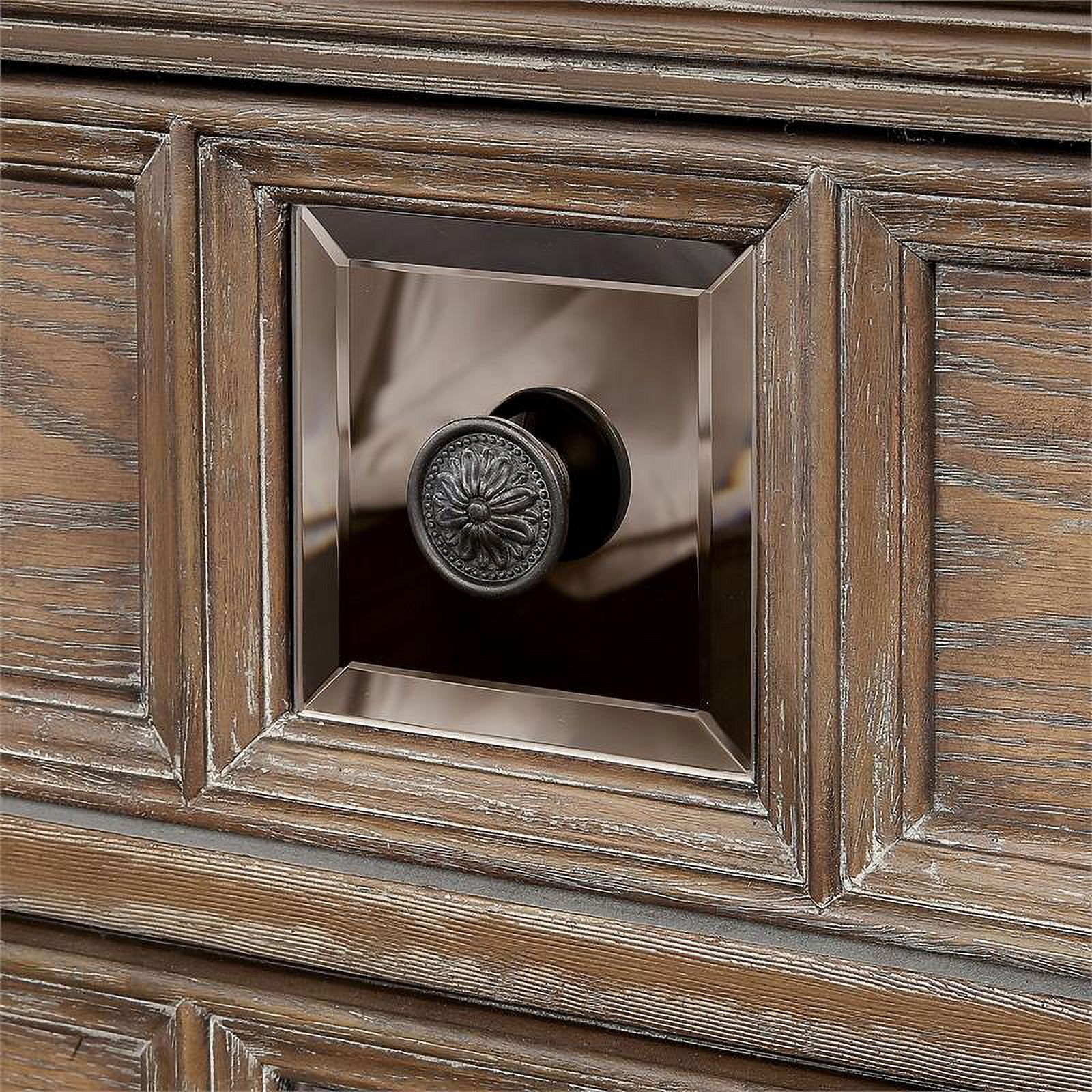 Furniture of America Racha Transitional Wood 9-Drawer Dresser in Natural Tone