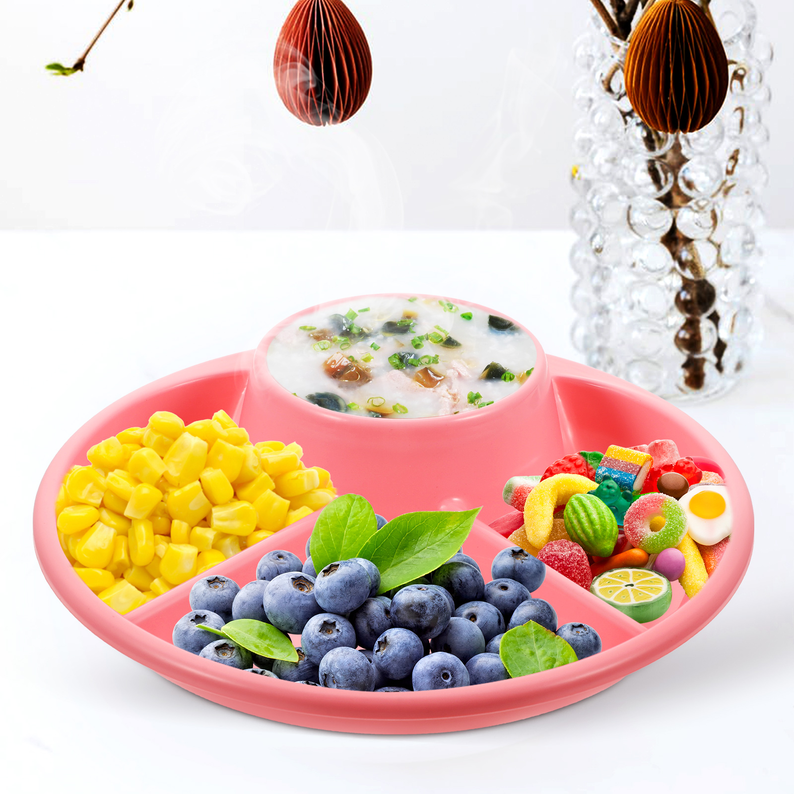 Breakfast Food Tray Practical Dining Plate Diet Dish Afternoon Tea Dessert Tray