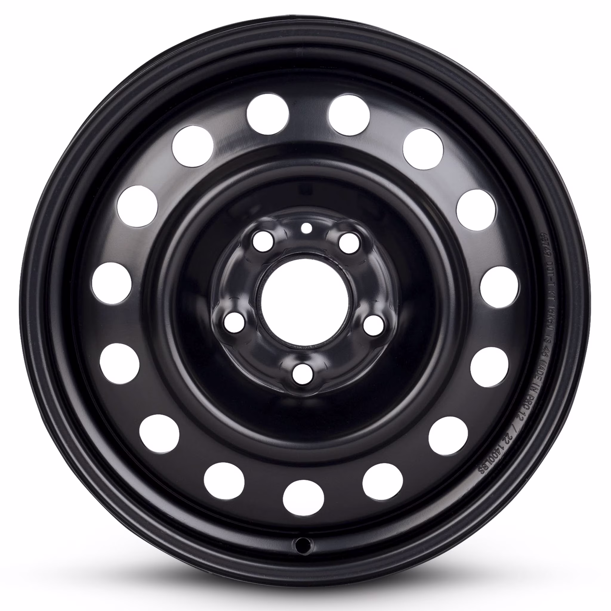 For 2006-2020 Hyundai Elantra 16 Inch Painted Black Rim - OE Direct Replacement - Road Ready Car Wheel
