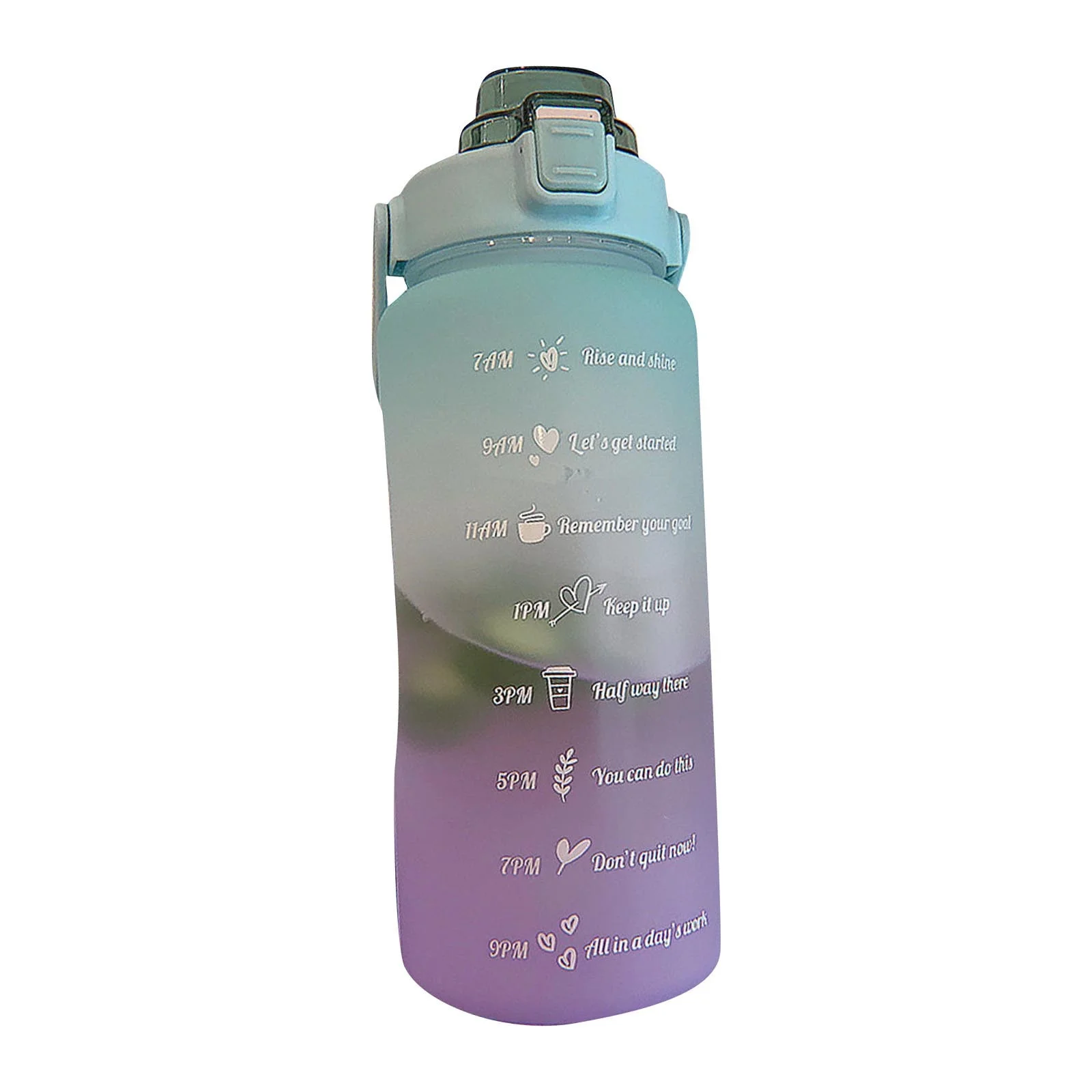 2000ml Sports Water Bottle Summer Portable Large Capacity Water Bottle For Kids And Adults With Straw