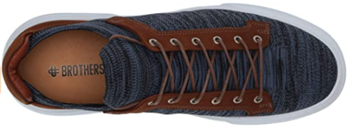Brothers United Glendale Sz 12 M EU 45 Mens Sneakers Navy Lux Knit BUMK03-NKCOGO