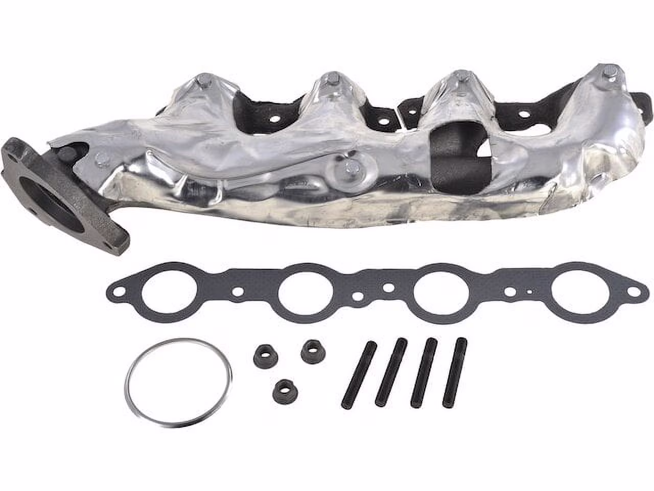 Right Exhaust Manifold - Compatible with 2002 - 2014 GMC Yukon XL 1500 2003 2004 2005 2006 2007 2008 2009 2010 2011 2012 2013