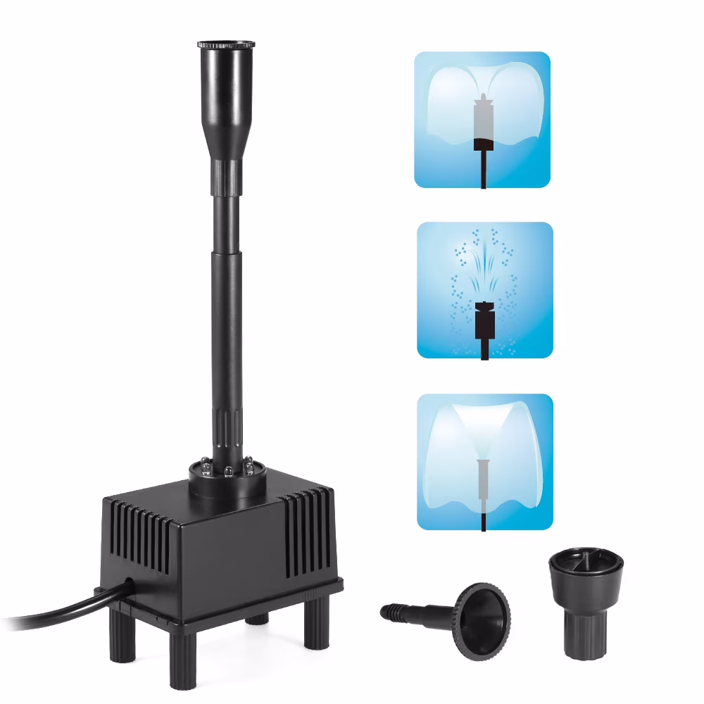 Tomshoo Illuminate Aquarium with a 10W Submersible Water Pump with LED Light