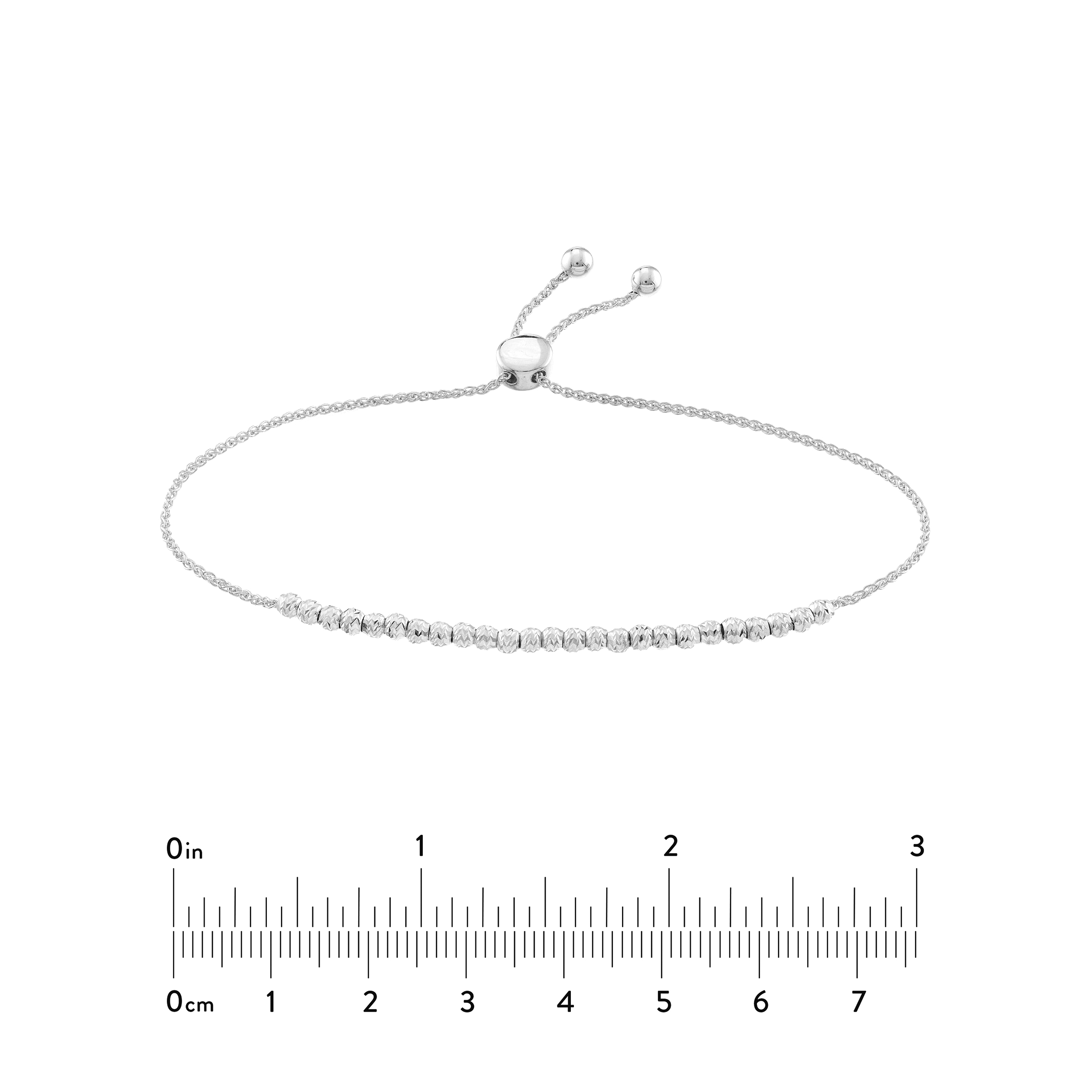 14K White Gold Adj. 9.50