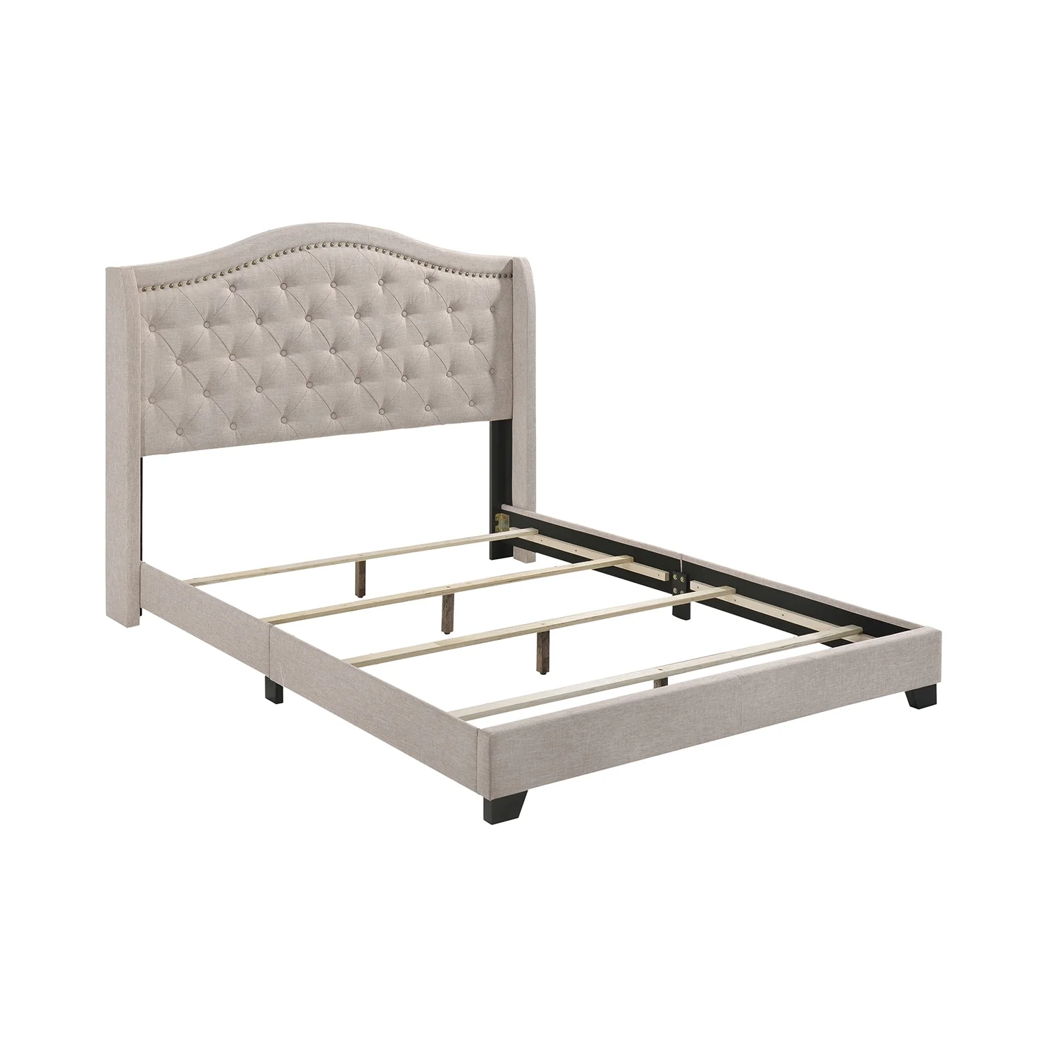 Sonoma Camel Back Queen Bed Beige