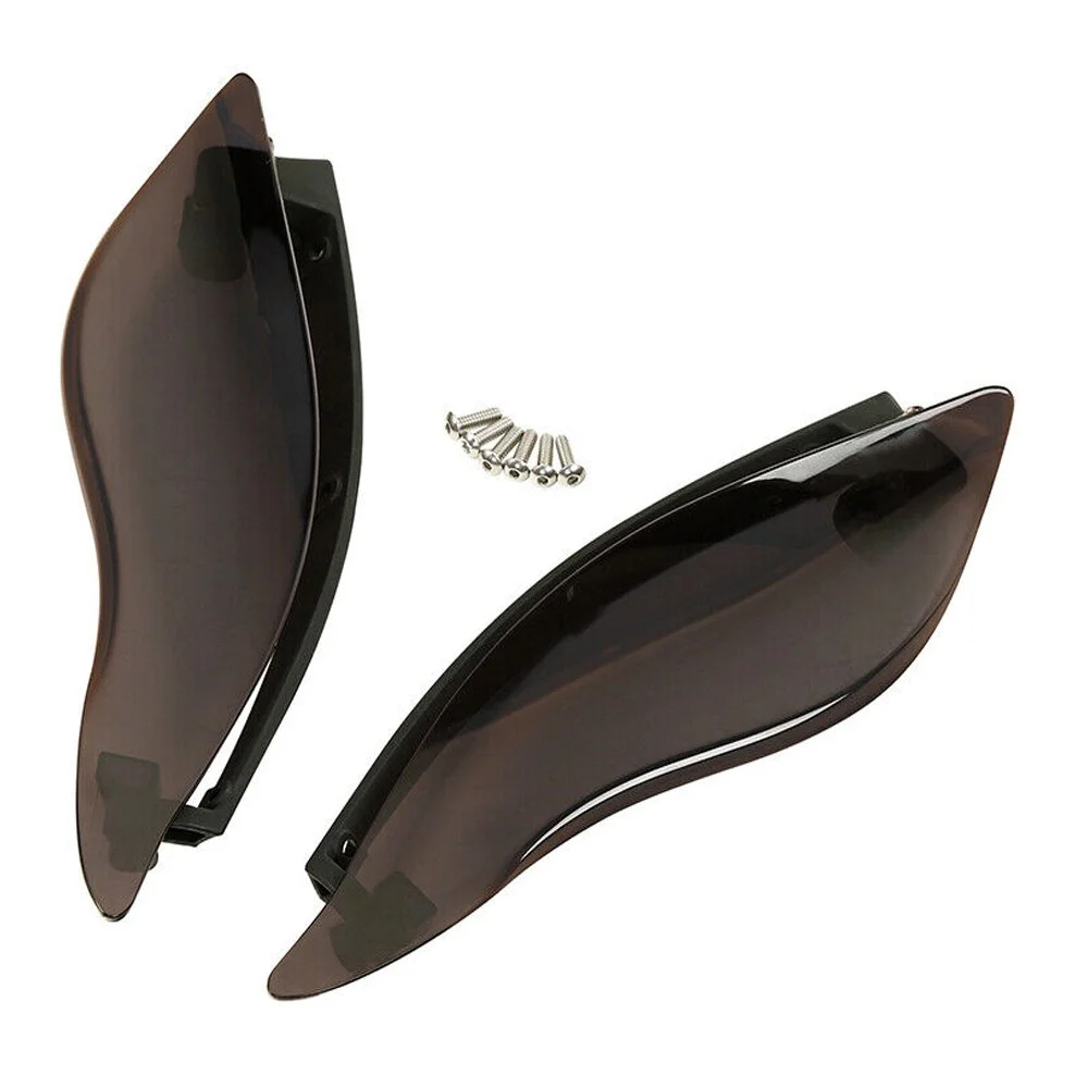 Teledu Smoked Side Wings Air Deflectors Fit For Harley-Davidson Harley Touring Electra