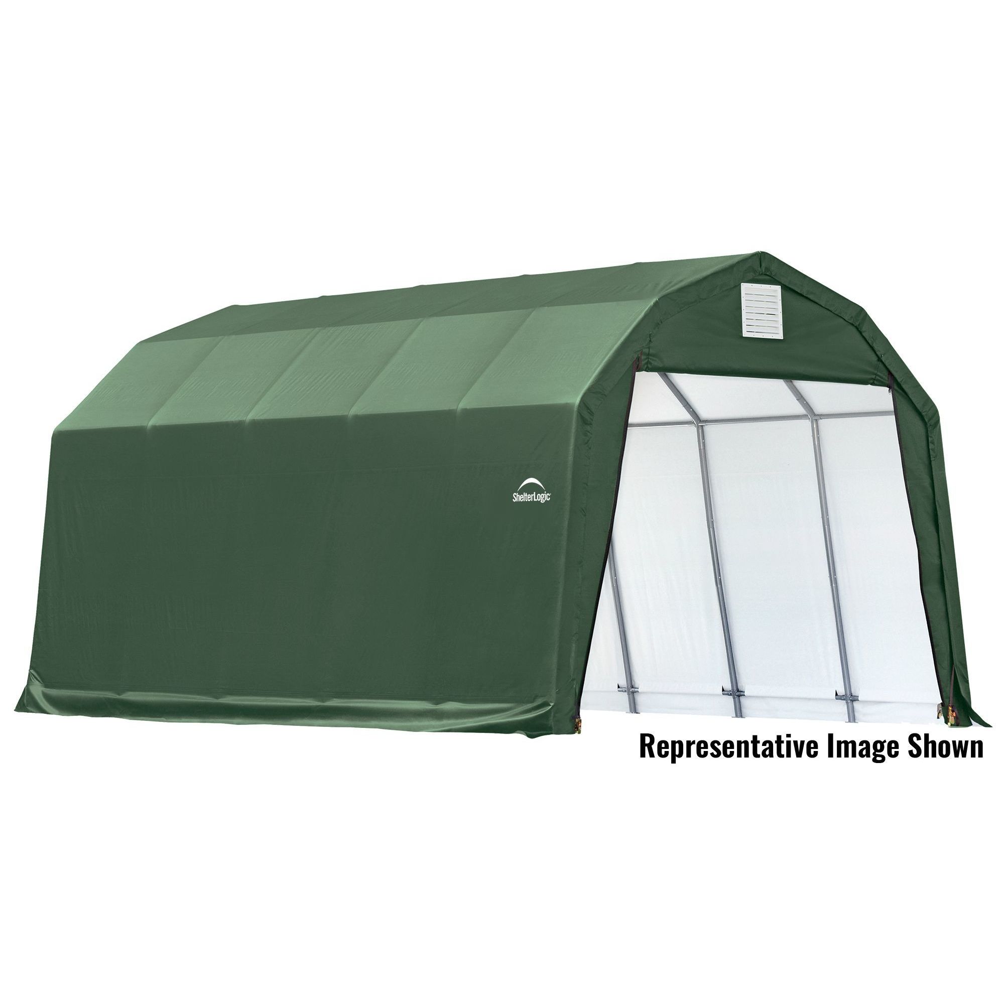 ShelterLogic 90253 Grey 12 x28 x11 Barn Shelter