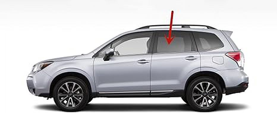 Driver Left Side Rear Door Window Door Glass Compatible with Subaru Forester 2014-2018 Models