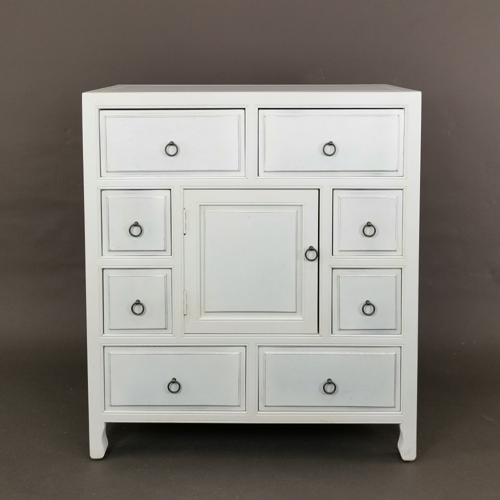 Wayborn Suchow Apothecary 8 Drawer Chest - White