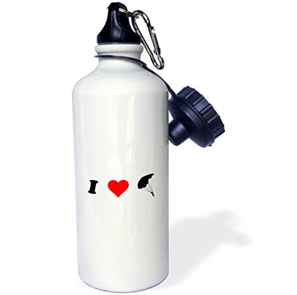 I HEART Skydiving 21 oz Sports Water Bottle wb-163978-1