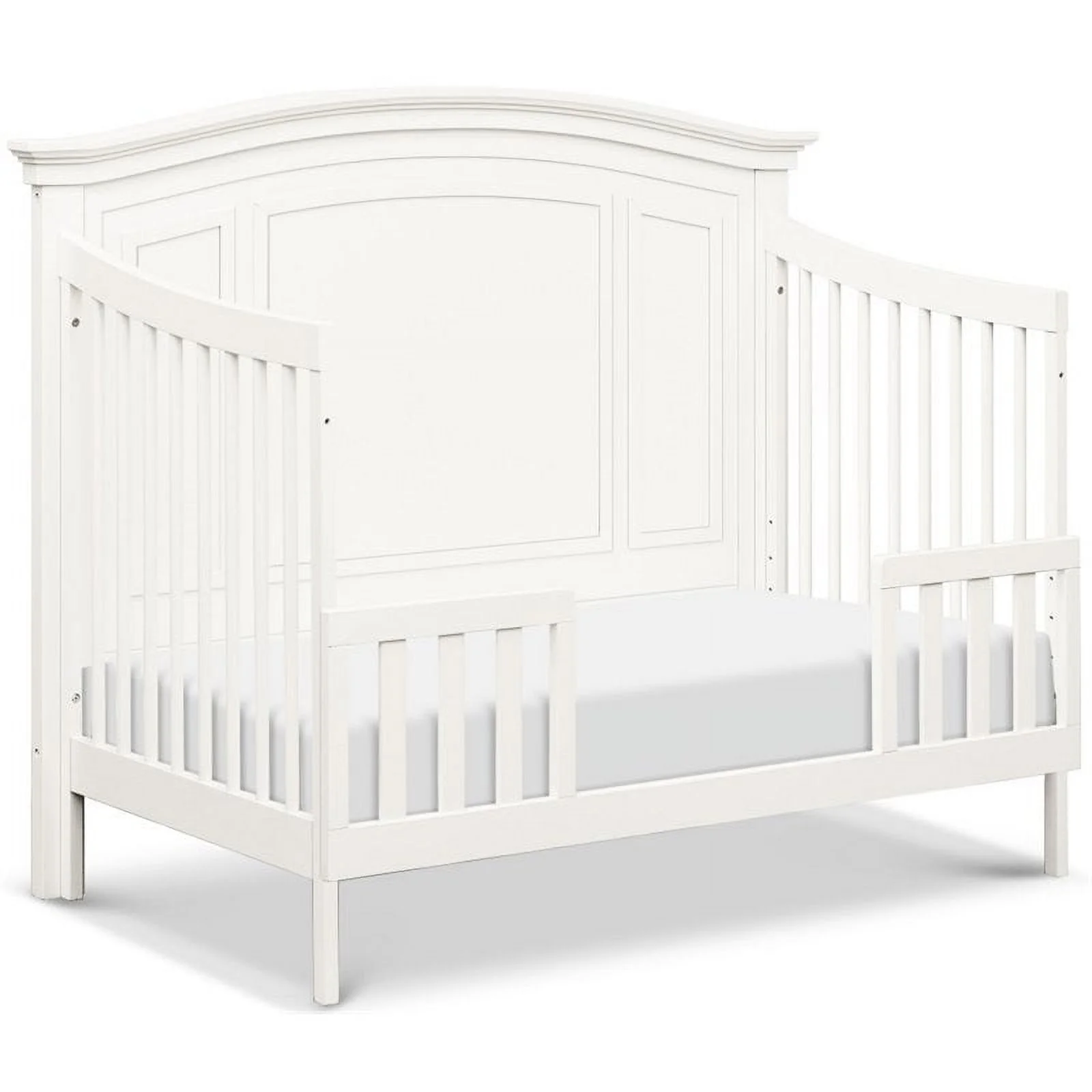 Namesake Durham 4-in-1 Convertible Crib with Toddler Bed Conversion Kit in Warm White