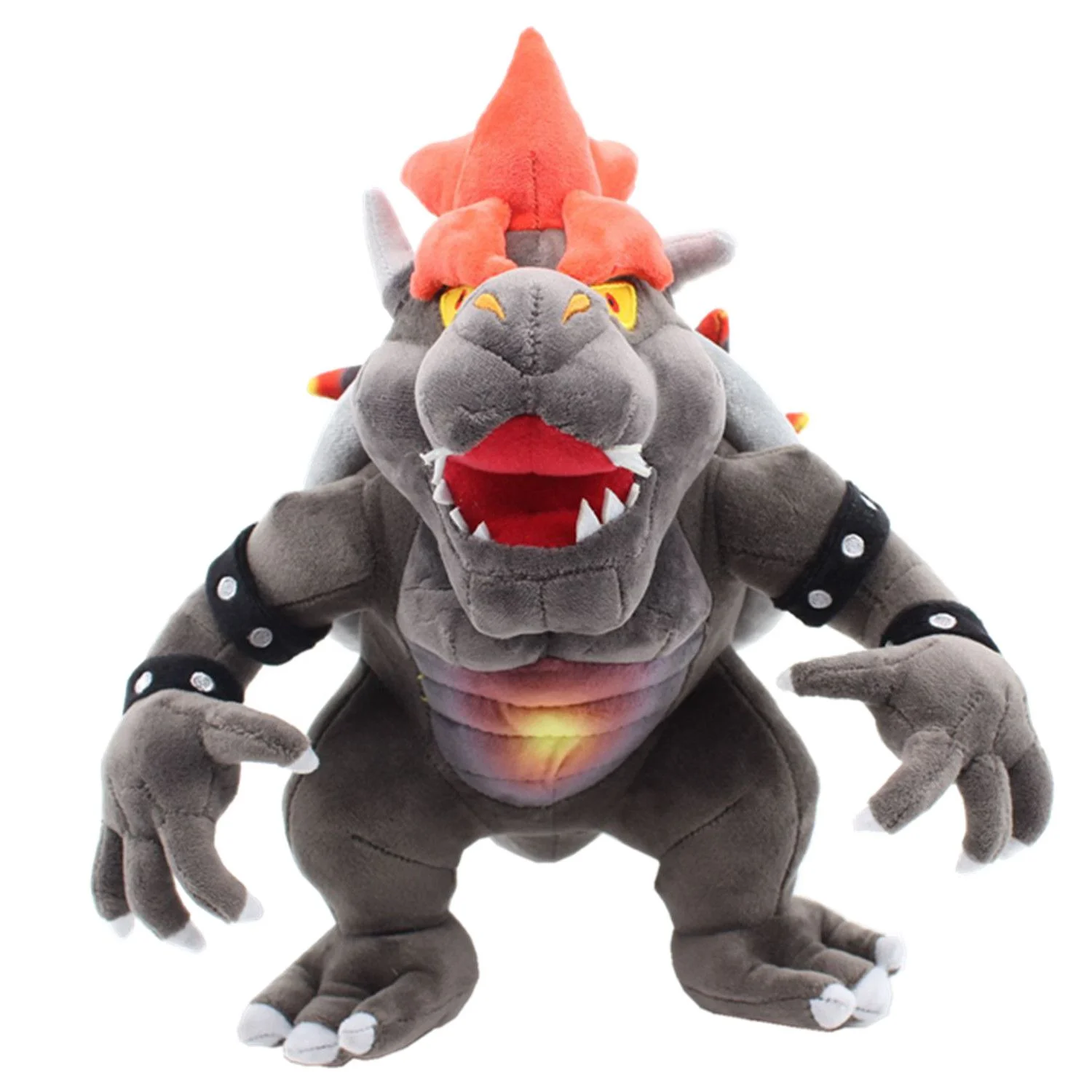 uiuoutoy Super Mario Dry Bowser & Fury Bowser Koopa Plush Toys Stuffed Animal Doll 12'' Set