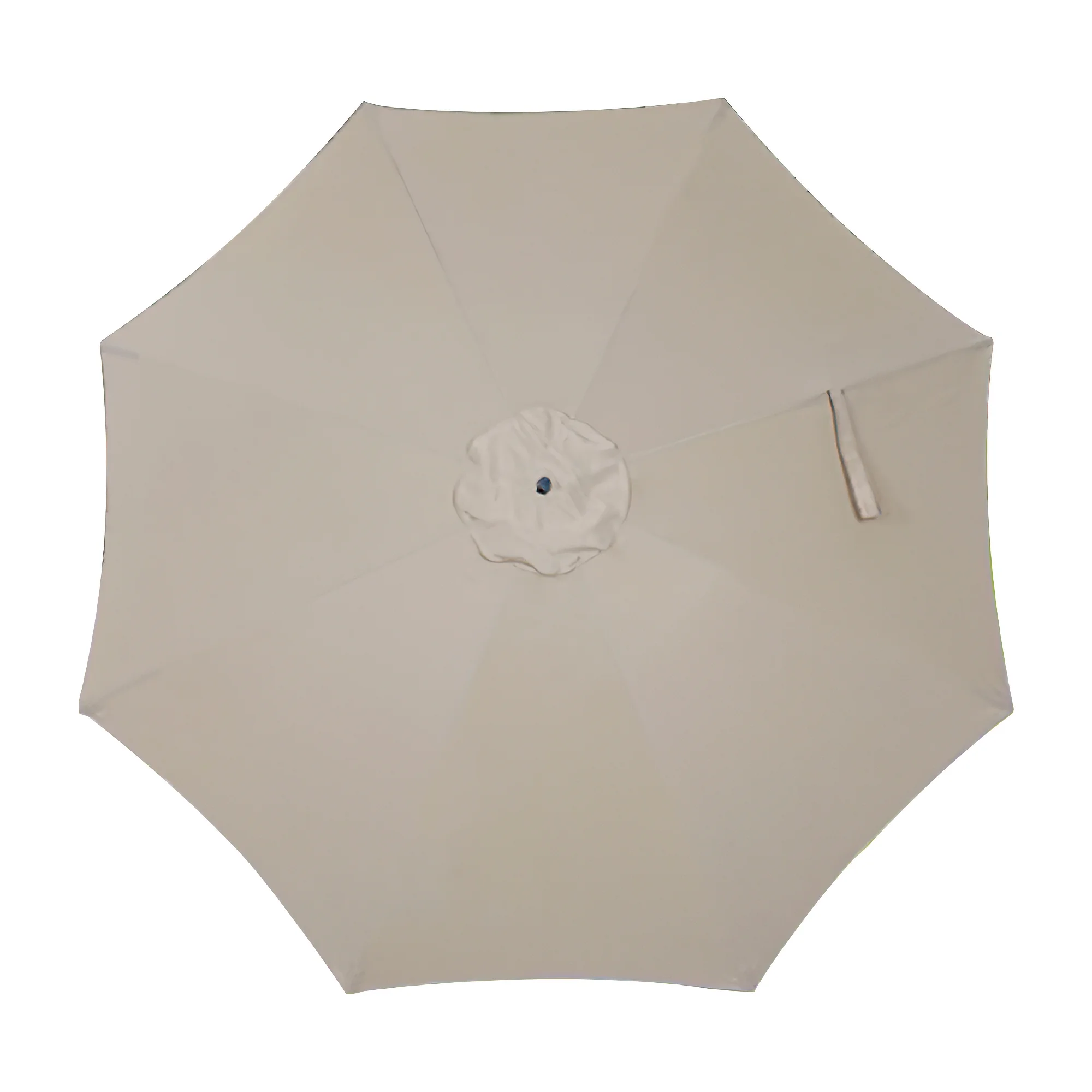 Pellebant Tan 10ft  Octagon 8 Umbrella Ribs Round Patio Offset Umbrella Replacement Canopy