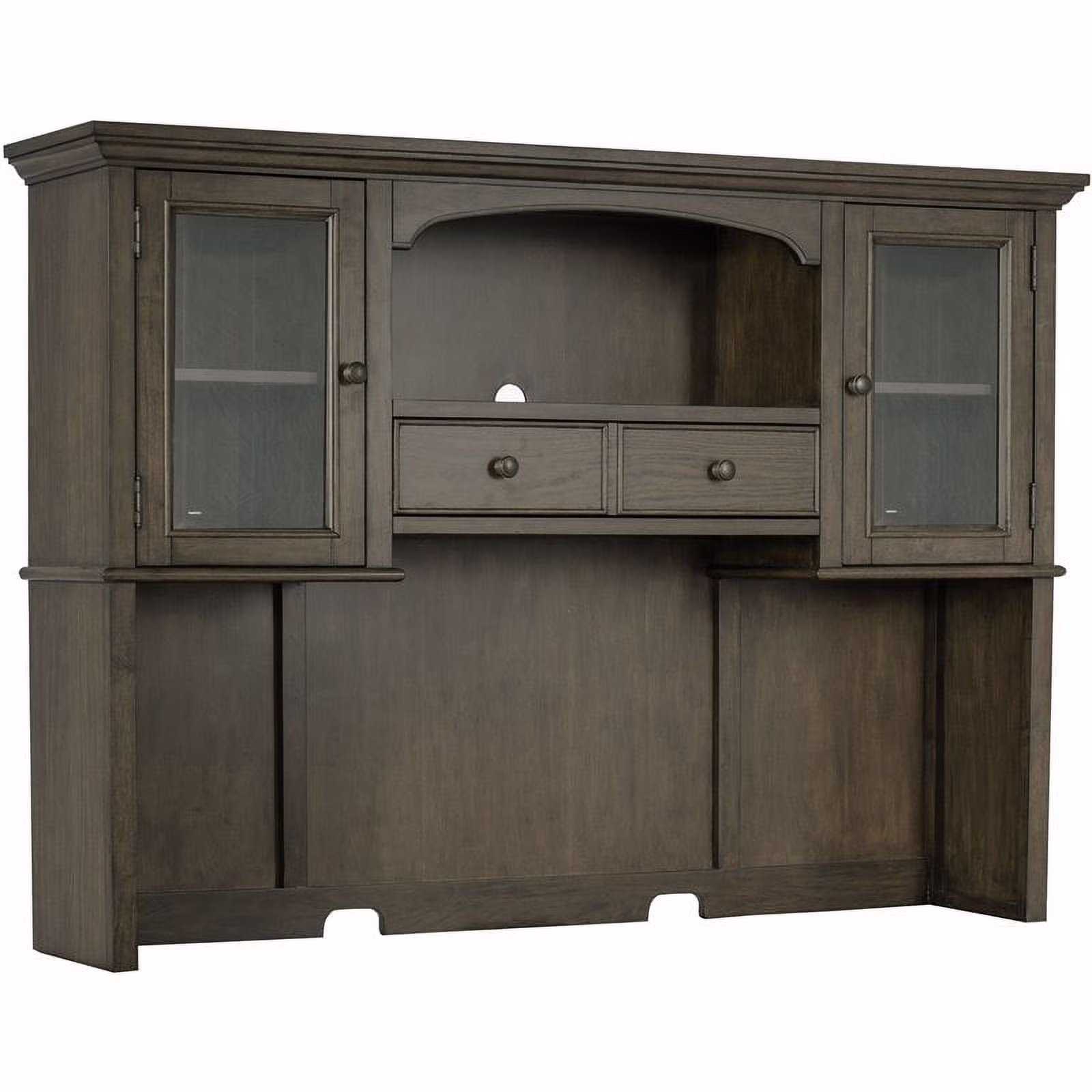 Coaster Hartshill 2-door Wood Hutch with Shelves Burnished Oak