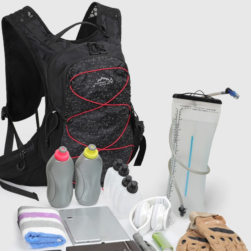 Hydration Running Backpack Cycling Breathable Ultralight Riding Bag with 2L Water Bladder